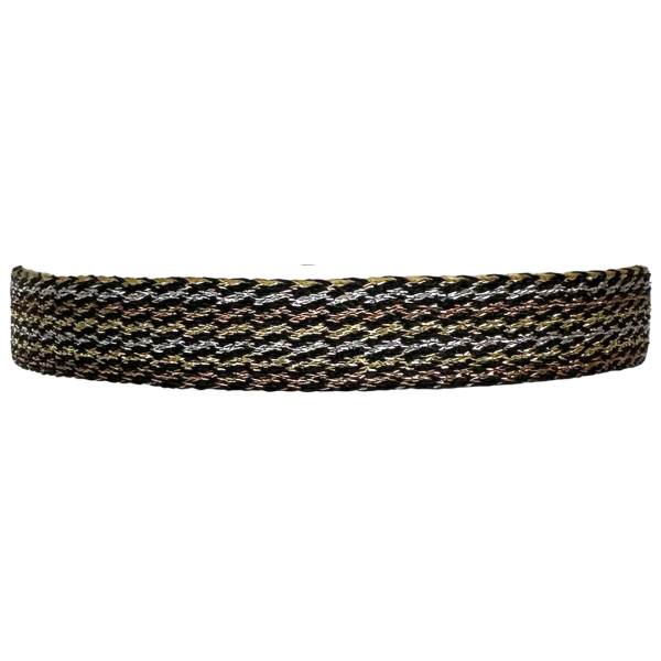 Pulsera Metallic  Hecho a Mano en Tonos Negros y Dorados