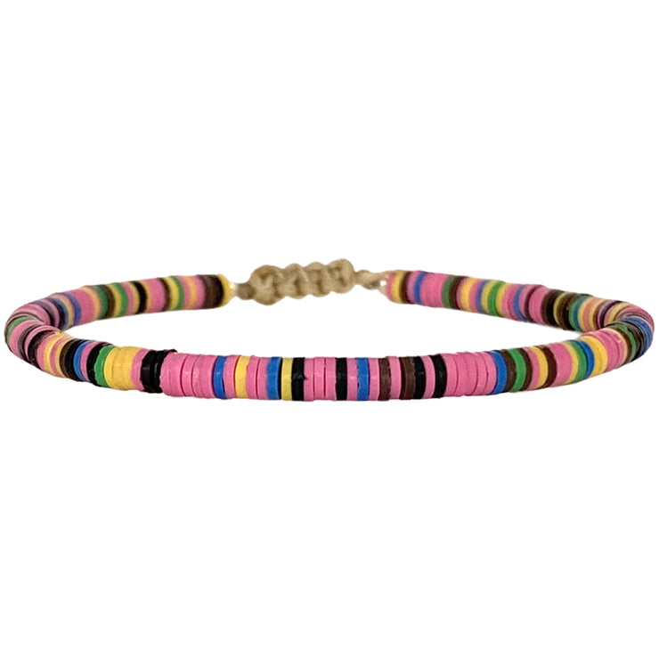 Pulsera Colours En Tonos Brillantes Con Discos De Vinilo Para Niños