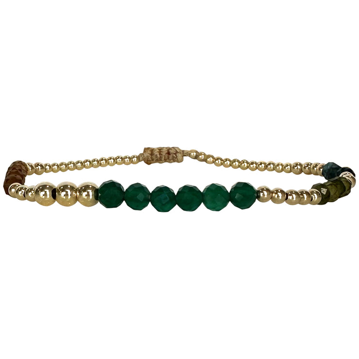 Pulsera  Jazzy de Piedras Preciosas Hecha a Mano con Mucho Estilo