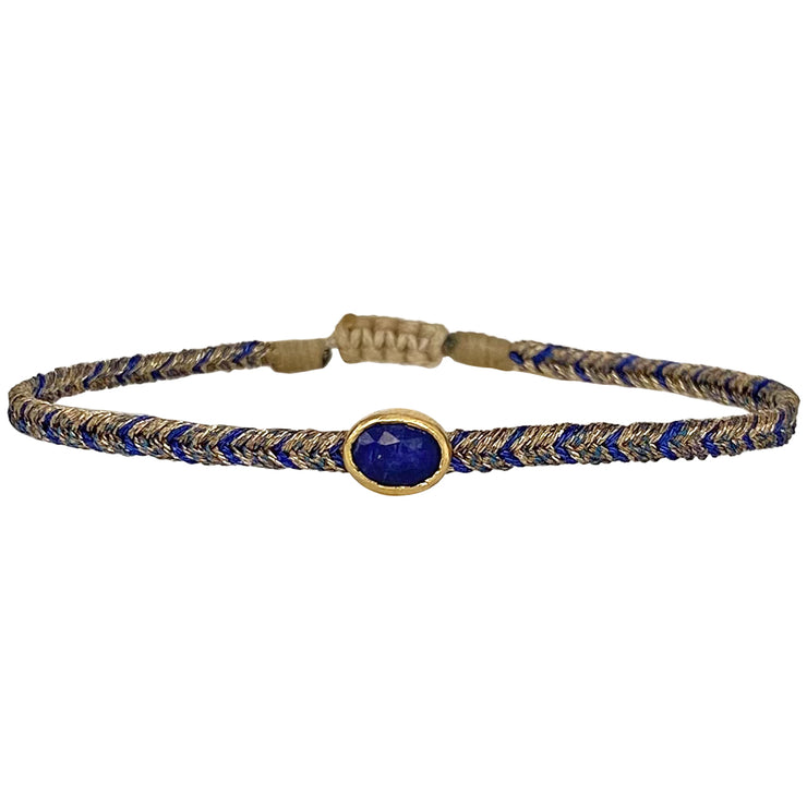 Pulsera de Piedra Lapislázuli Hecha a Mano