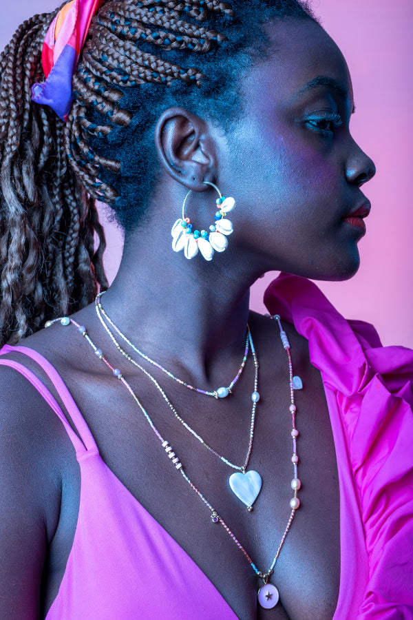 Collar con Dije de Corazón de Nácar