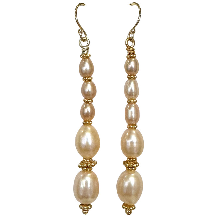 Pendientes de Perlas y Oro
