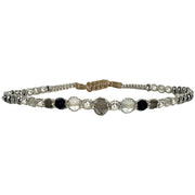 Pulsera Eva Hecha a Mano en Tonos Plateados