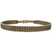Pulsera Básica Hecha a Mano en Tonos Beige y Dorados