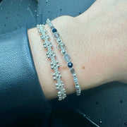 Pulsera Eva Hecha a Mano en Tonos Plateados