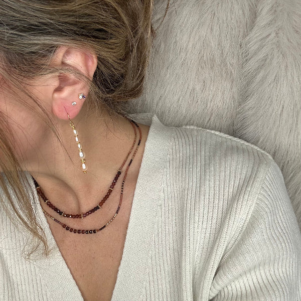 Pendientes de Perlas y Oro