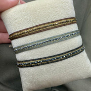 Pulsera Cleo Hecha a Mano en Tonos Marrones y Dorados
