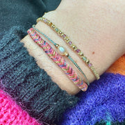 Pulsera Trenza Hecha a Mano Multicolor