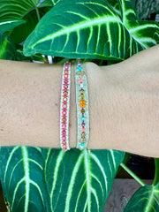 Pulsera Mixi Colorida y Dorada Hecha a Mano