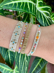 Pulsera Mixi Colorida y Dorada Hecha a Mano