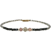 Pulsera de Lujo Hecha a Mano con zafiros tundra y tonos plateados