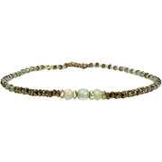 Pulsera De Lujo Hecha a Mano con Zafiros Tundra y Piedras de Hematita