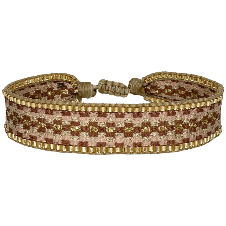 Pulsera Kenia Hecha a Mano En Tonos Neutrales