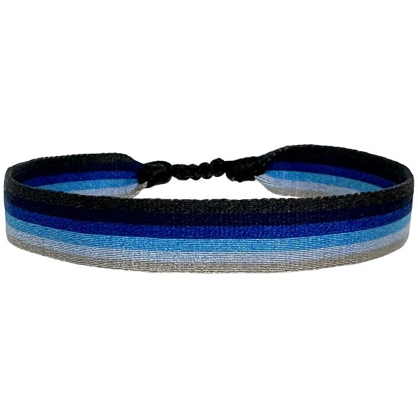 Brillo hecho a mano en Tonos Negros, Grises y Azules para él Logrado