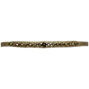 Pulsera Frida Hecha a Mano con Hematitas Facetadas y Piedra Obsidiana Dorada