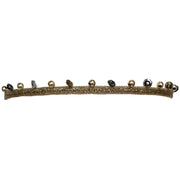 Pulsera Nalah Hecha a Mano con Piedras Doradas y Hematita Brillante