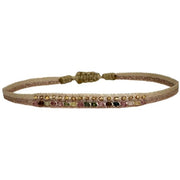 Pulsera Harmony Hecha a Mano con Piedras Semipreciosas de Sandía