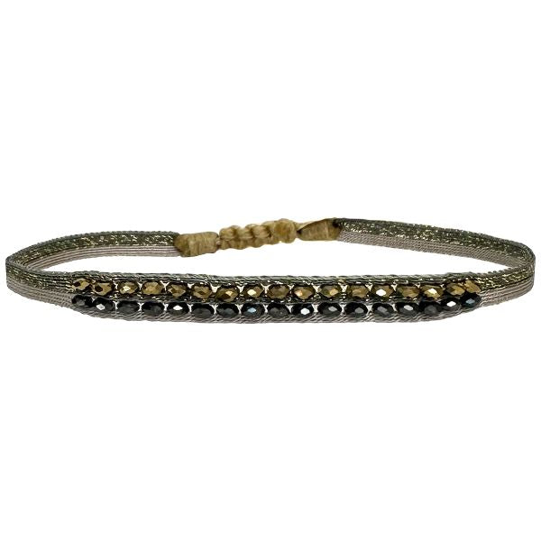 Pulsera Harmony Hecha a Mano con Piedras Semipreciosas Facetadas de Hematita