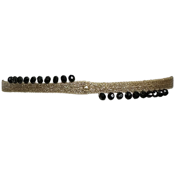 Pulsera Peacock  Hecha a Mano con Espinel y detalles en oro