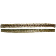Pulsera Hecha a Mano Conjunto de Dos Pulseras en Tonos Beige, Dorado y Verde