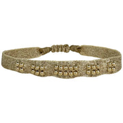 Pulsera  Abril Hecha a Mano en Tonos Dorados