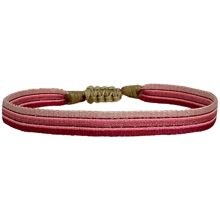 Pulsera Básica Infantil Hecha a Mano en Tonos Rosas