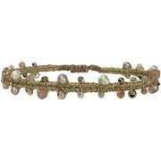Pulsera Natura Hecha a Mano En Tonos Dorados y Nude
