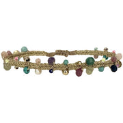 Pulsera Natura Hecha a Mano En Tonos Dorados y Coloridos