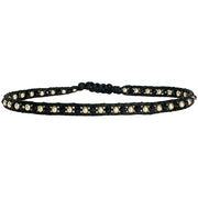 Pulsera Nila Hecha a Mano en Negro y Dorado