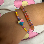 Pulsera de Cuentas Coloridas Hecha a Mano para Niños