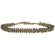 Pulsera Glimmer Hecha a Mano Con Piedras de Hematita