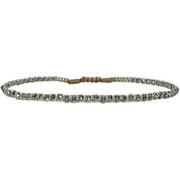 Pulsera Hecha a Mano con Estrellas y Hematitas en Tonos Plateados