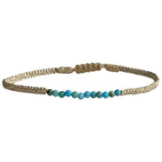 Pulsera Hecha a Mano Gem Con Piedras de Turquesa