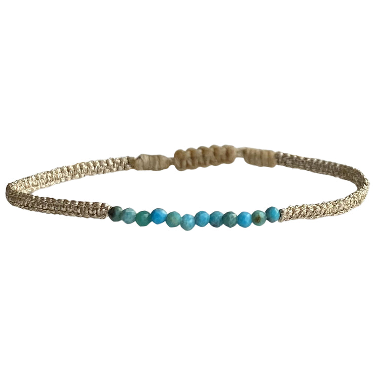 Pulsera Hecha a Mano Gem Con Piedras de Turquesa