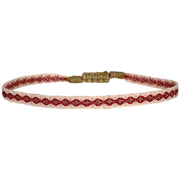 Pulsera Hecha a Mano en Tonos Rosado y Dorado