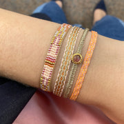 Pulsera Hecha a Mano en Tonos Naranjas