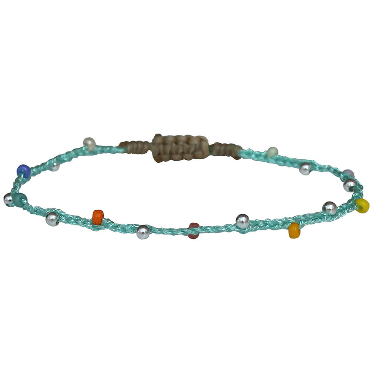 Pulsera Colours En Tonos Brillantes y Plateados Para Niños Con Detalles De Plata