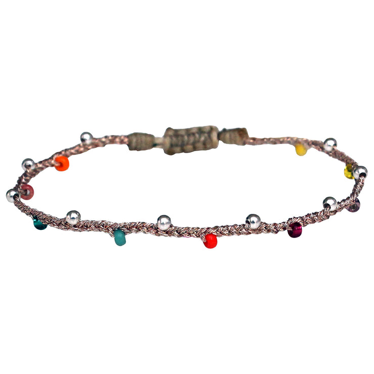 Pulsera Colours En Tonos Brillantes y Plateados Para Niños Con Detalles En Plata